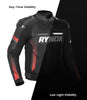 Rynox Apex Evo Riding Jacket CE Certified Class AA (Black Red)