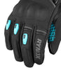Rynox Dry Ice Waterproof Winter Gloves (Black Aqua Blue)