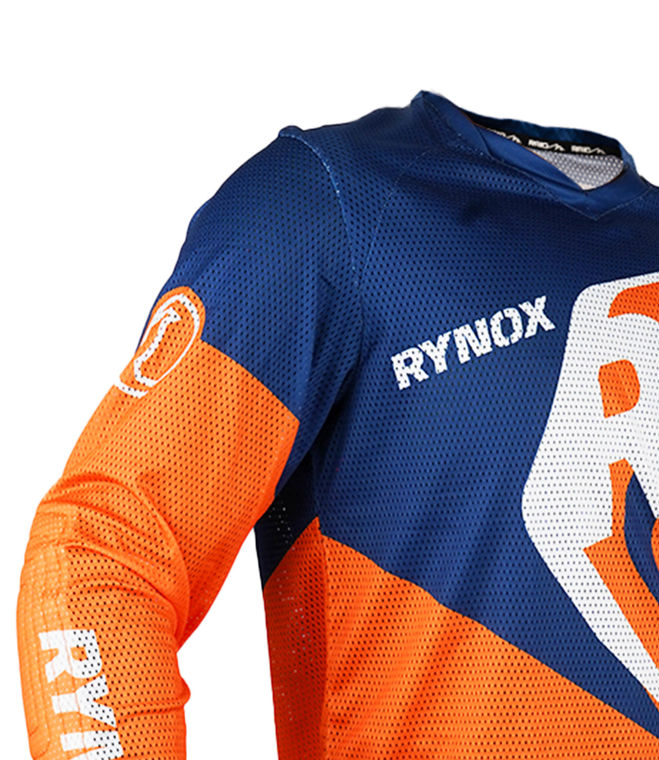 Rynox Switchback Neo Offroad Jersey (Hi Viz Orange Blue) Moto Central