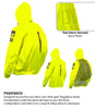Rynox H2GO Pro 4 Rain Jacket (Hi Viz Green)