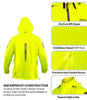 Rynox H2GO Pro 4 Rain Jacket (Hi Viz Green)