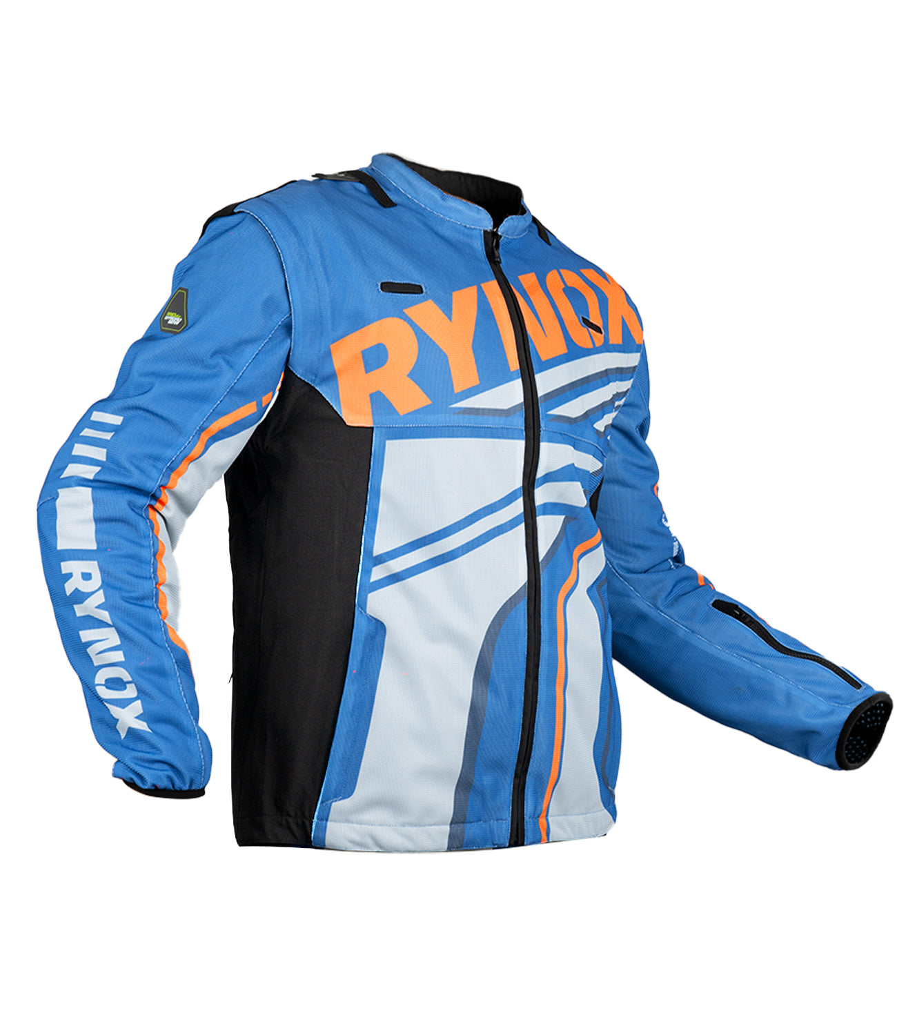Rynox Dune Neo Trail Offroad Jacket Blue Orange Moto Central