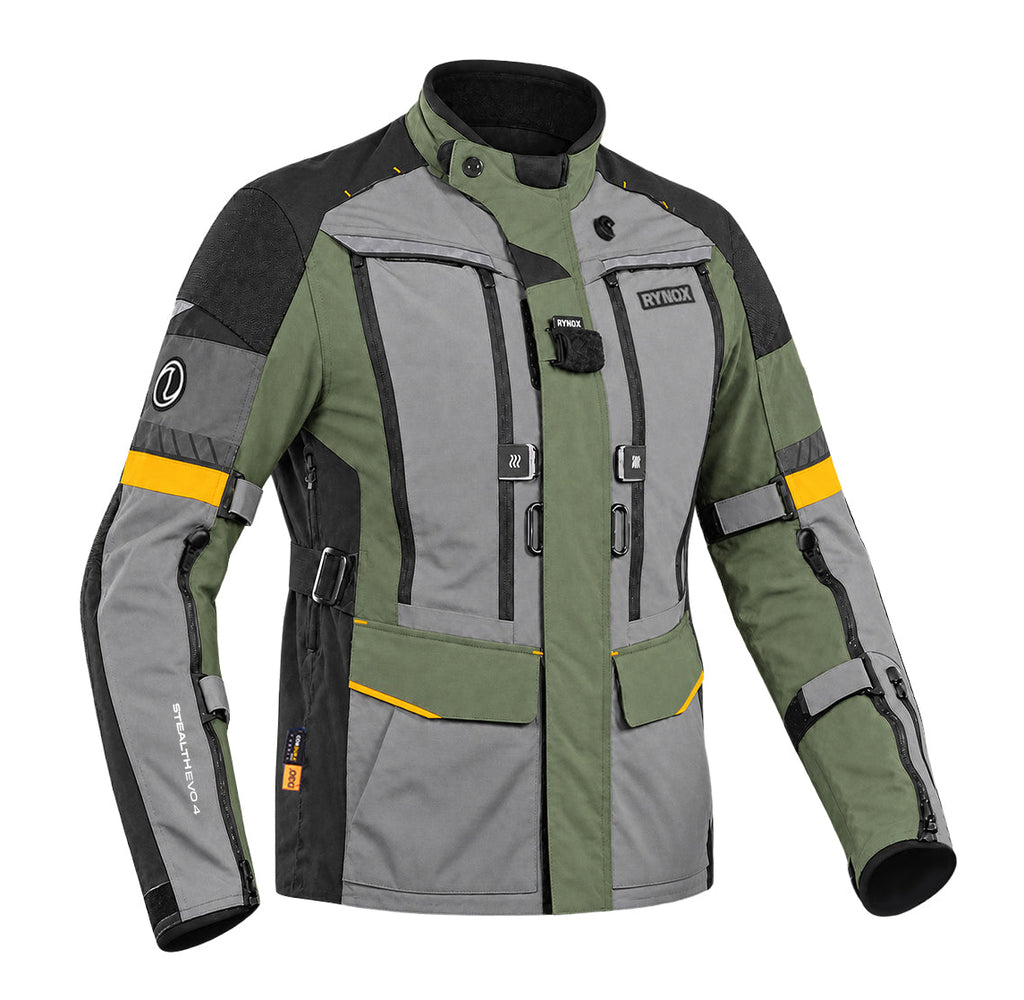 Rynox Stealth Evo 4S Jacket (Woodland Orange)