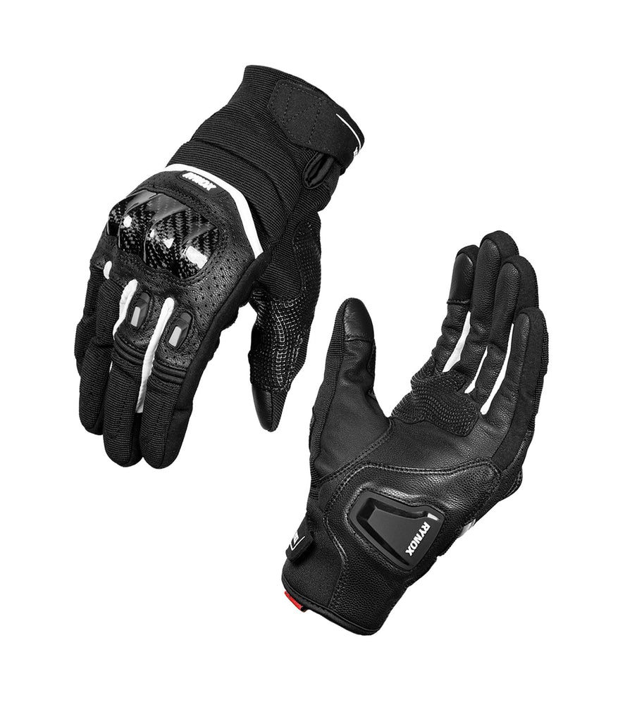Rynox Striker GT Gloves (Black White)