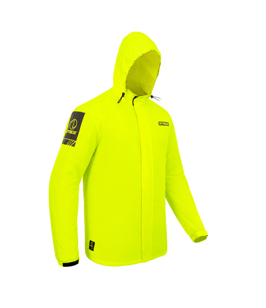 Rynox H2GO Pro 4 Rain Jacket (Hi Viz Green)