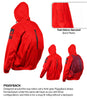 Rynox H2GO Pro 4 Rain Jacket (Hi Viz Red)