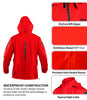 Rynox H2GO Pro 4 Rain Jacket (Hi Viz Red)