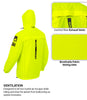 Rynox H2GO Pro 4 Rain Jacket (Hi Viz Green)