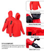 Rynox H2GO Pro 4 Rain Jacket (Hi Viz Red)