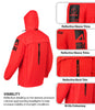 Rynox H2GO Pro 4 Rain Jacket (Hi Viz Red)