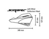 Barkbusters SABRE MX Enduro Handguards Black with deflectors in Black (SAB-1BK-BK)