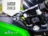 Carbon Racing Handlebar Risers Type 2 for Bajaj Dominar 250 400 (Matt Black)