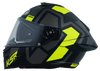 NHK K5R Shield Gloss Black Silver Yellow Helmet