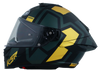 NHK K5R Shield Gloss Black Grey Gold Helmet