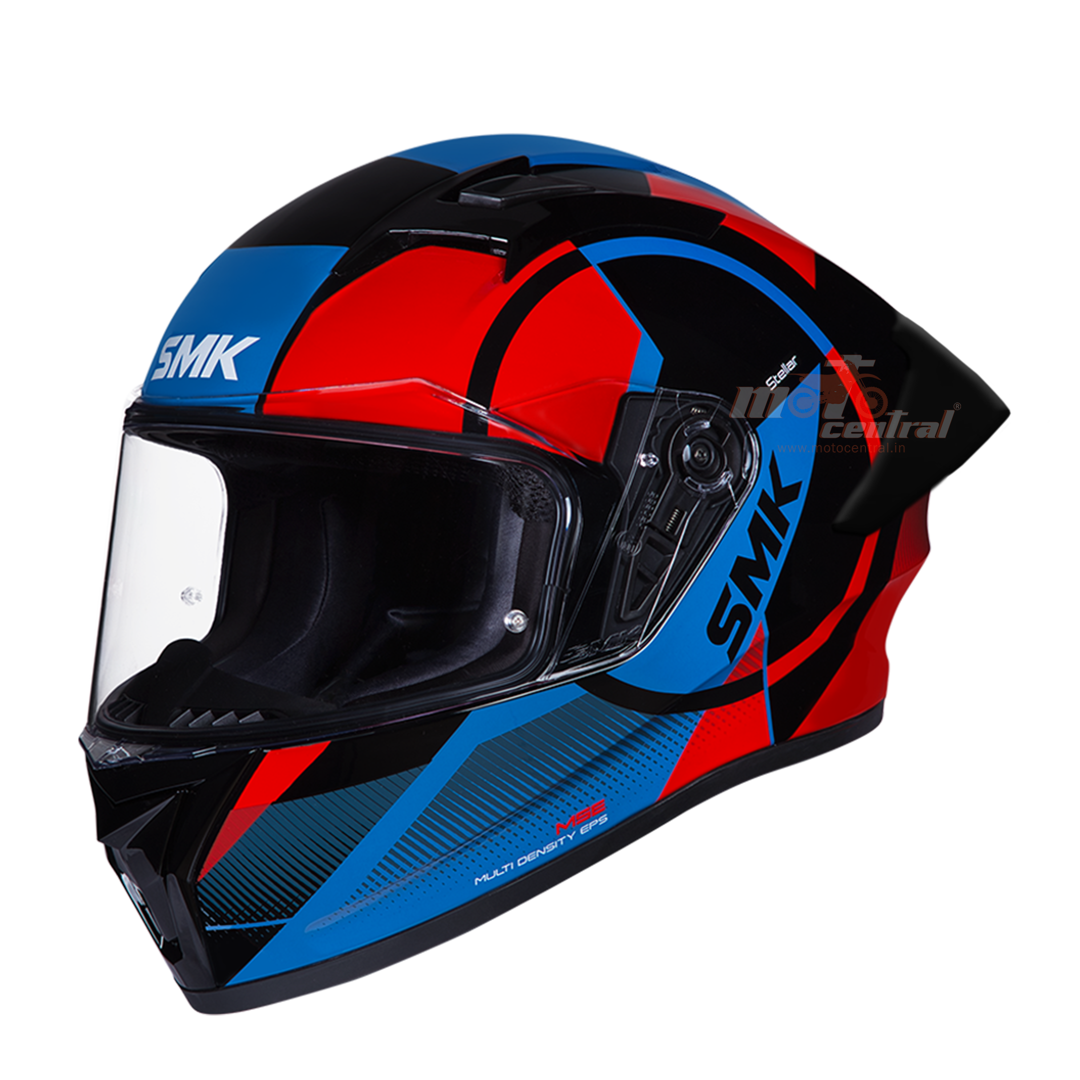 Smk helmets hot sale red and black