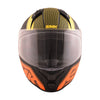 SMK Bionic Adult Aerix Matt Black Orange Yellow (MA274) Helmet