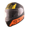 SMK Bionic Adult Aerix Matt Black Orange Yellow (MA274) Helmet