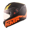 SMK Bionic Adult Aerix Matt Black Orange Yellow (MA274) Helmet