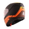 SMK Bionic Adult Aerix Matt Black Orange Yellow (MA274) Helmet