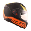 SMK Bionic Adult Aerix Matt Black Orange Yellow (MA274) Helmet