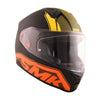 SMK Bionic Adult Aerix Matt Black Orange Yellow (MA274) Helmet