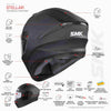 SMK Stellar Sports Adox Gloss White Red Blue (GL135) Helmet