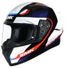 SMK Stellar Sports Flight Gloss Black White Red (GL213) Helmet
