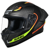 SMK Stellar Sports Flight Gloss Black Grey Yellow (GL264) Helmet
