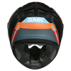 SMK Typhoon Sports Tourer Gloss Black Orange Blue (GL275) Helmet