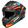 SMK Typhoon Sports Tourer Gloss Black Orange Blue (GL275) Helmet
