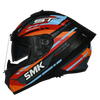 SMK Typhoon Sports Tourer Gloss Black Orange Blue (GL275) Helmet
