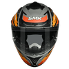 SMK Typhoon Sports Tourer Gloss Grey Orange Black (GL672) Helmet