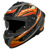 SMK Typhoon Sports Tourer Gloss Grey Orange Black (GL672) Helmet