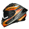 SMK Typhoon Sports Tourer Gloss Grey Orange Black (GL672) Helmet