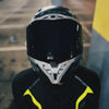 LS2 FF805 THUNDER Carbon GP Aero Polar Gloss Black Grey Helmet
