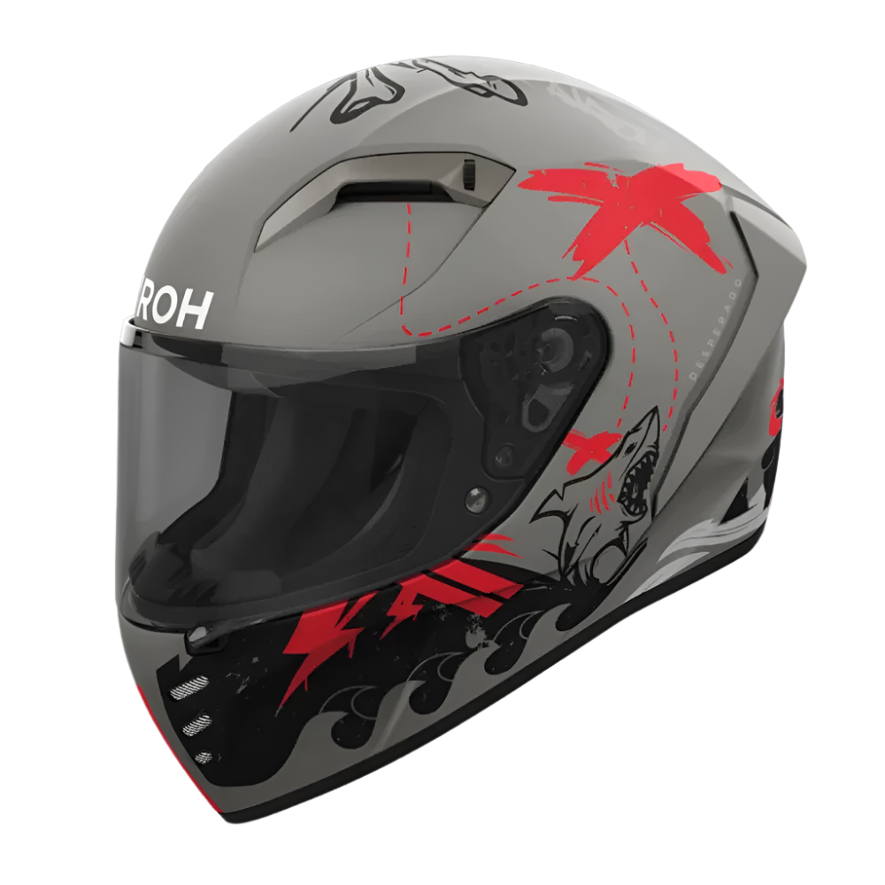 Airoh Connor Desperado Orange Black Titanium Matt Helmet