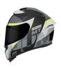 MT Hummer B Oasis Gloss Black Fluro Yellow Grey B3 Helmet