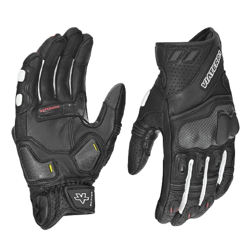 Viaterra Shifter Short Motorcycle Riding Gloves (Black)