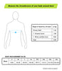 A sizing measurement graphic for a Stealth EVO 4S jacket. It shows a simple body outline with a blue waist/chest measurement line, a small weight summary table in kilograms, and a body measurement chart in centimeters listing chest measurements from S to 5XL.