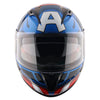 AXOR Street Marvel Captain America Gloss Blue Red White Helmet