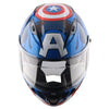 AXOR Street Marvel Captain America Dull Blue Red White Helmet