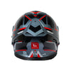 MT Thunder 3 SV Spoiler Blaze C2 Gloss Black Grey Red Helmet - Moto Central