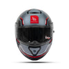 MT Thunder 3 SV Spoiler Blaze C2 Gloss Black Grey Red Helmet - Moto Central