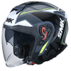 SMK GTJ Tourer Gloss Grey White Yellow (GL614) Helmet