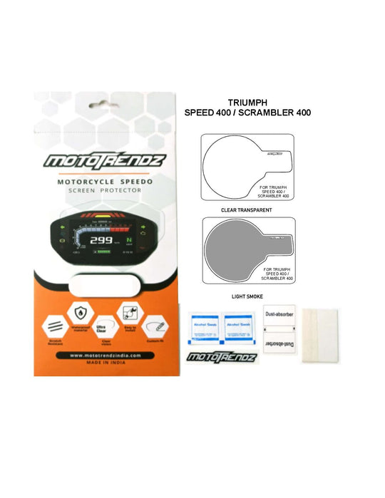 Mototrendz Speedo Screen Protector Triumph Speed Scrambler 400