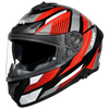 SMK Typhoon Sparko Gloss Black Red Grey (GL236) Helmet