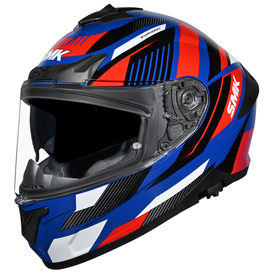 SMK Typhoon Sparko Gloss Blue Red White (GL531) Helmet