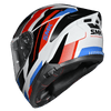 SMK Typhoon Sparko Gloss White Red Blue (GL135) Helmet
