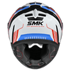 SMK Typhoon Sparko Gloss White Red Blue (GL135) Helmet