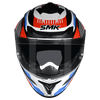 SMK Typhoon Sparko Gloss White Red Blue (GL135) Helmet